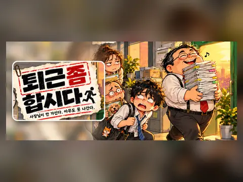 직장인 칼퇴 퍼즐 「퇴근 좀 합시다」 화면 1