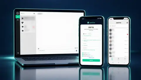채팅 앱 JadeChat 화면 1