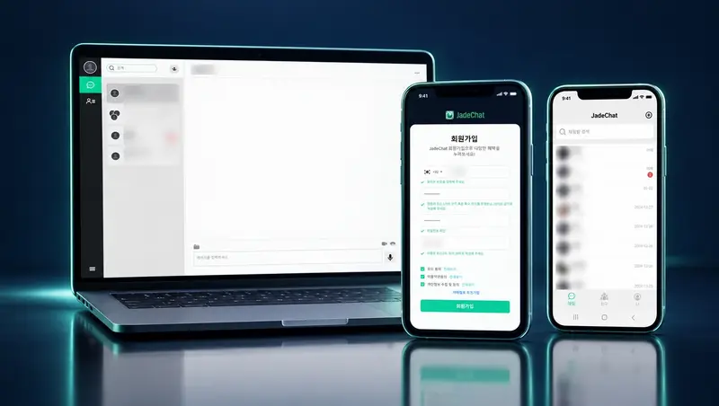 채팅 앱 JadeChat 화면 1
